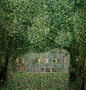 Gustav Klimt bondgard i ovre osterrike oil